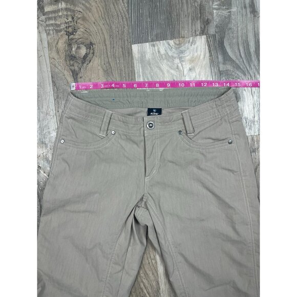 Kuhl Womens Splash Metro Roll Up Pants 6 Regular Khaki Outdoor Hiking - Picture 11 of 13